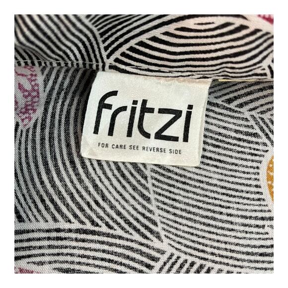 Vintage 70s Fritzi Black Floral Blouse | Short Sleeve Button-Up | Women’s XS–S - Picture 7 of 8